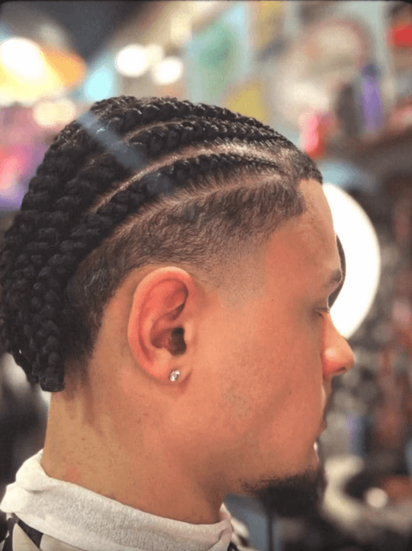 Tranças masculinas com fade em Osasco