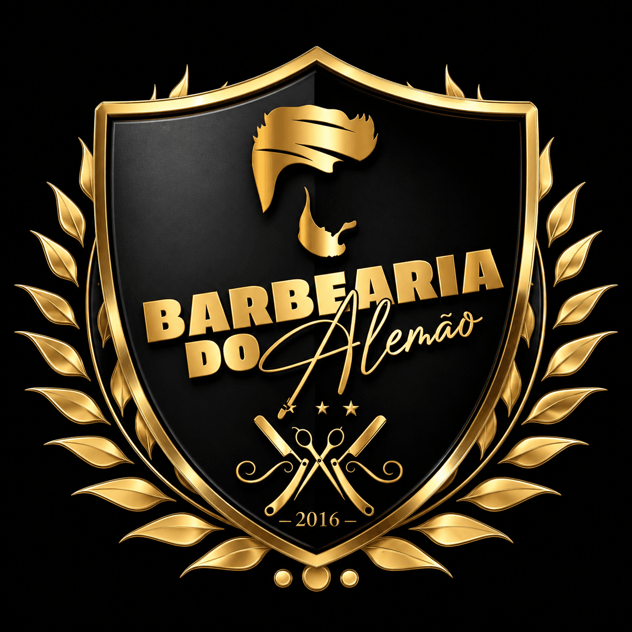 Logo Barbearia do Alemão